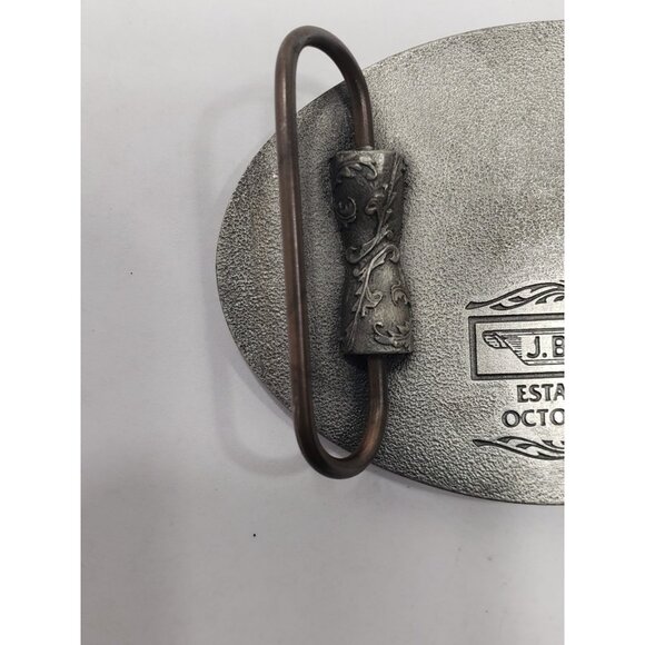 J.B. Hunt Transport Inc. Driver Service Award Oct. 1961 Silver Tone Belt Buckle - Picture 4 of 7